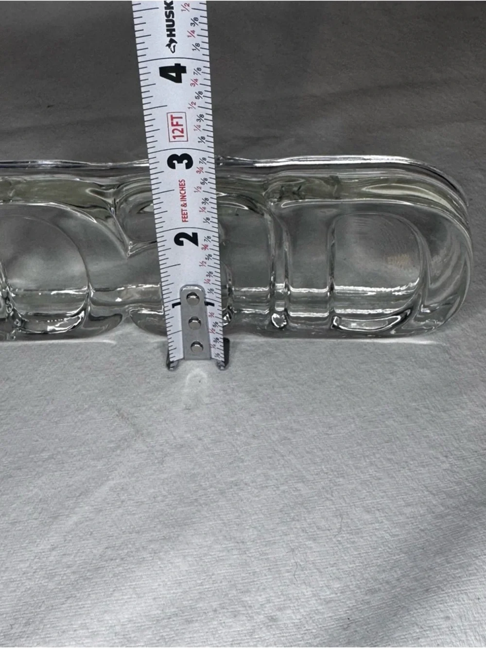 Clear Glass 'DAD' Decorative Accent